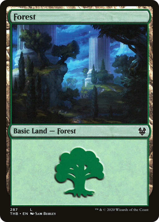 Forest (THB-287) [Theros Beyond Death] MTG Single Wizards of the Coast