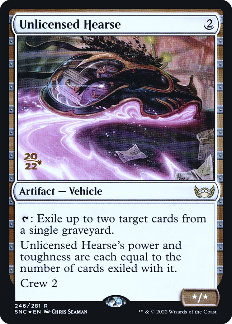Unlicensed Hearse (PRE-246) [Streets of New Capenna Promos] Foil MTG Single Wizards of the Coast