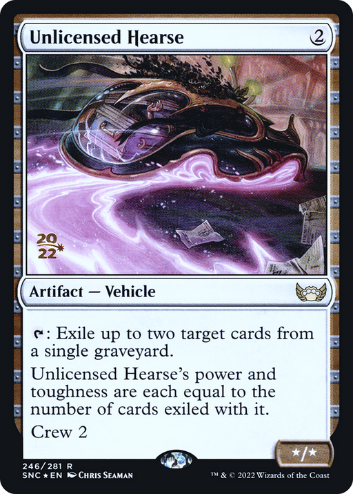 Unlicensed Hearse (PRE-246) [Streets of New Capenna Promos] Foil MTG Single Wizards of the Coast