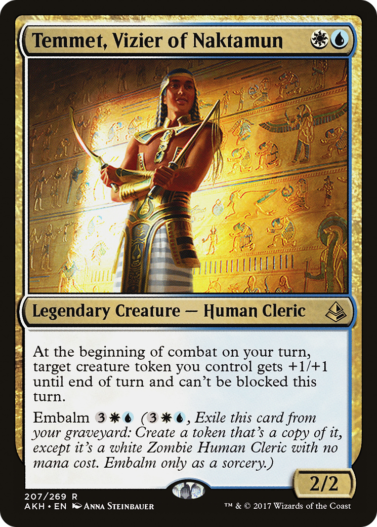 Temmet, Vizier of Naktamun (AKH-207) [Amonkhet] Foil MTG Single Wizards of the Coast