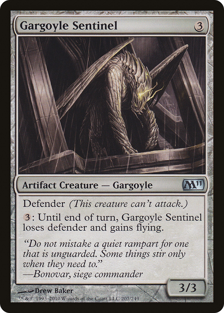 Gargoyle Sentinel (M11-207) [Magic 2011] MTG Single Wizards of the Coast