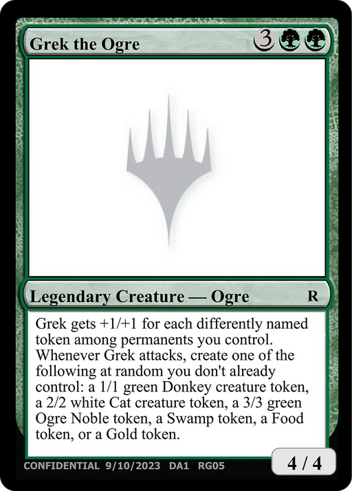 Grek the Ogre (UNK-RG05A) [Misc] Unknown Event MTG Single Wizards of the Coast