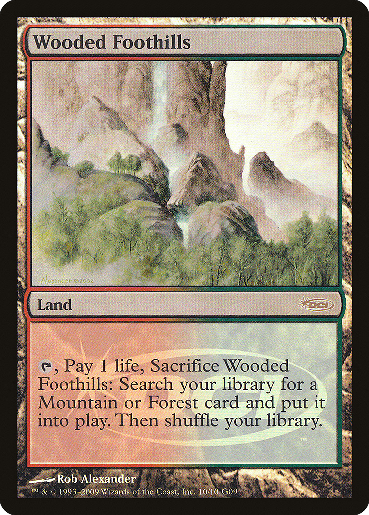 Wooded Foothills (JDG-010) [Misc] Judge Gift Cards 2009 Foil MTG Single Wizards of the Coast