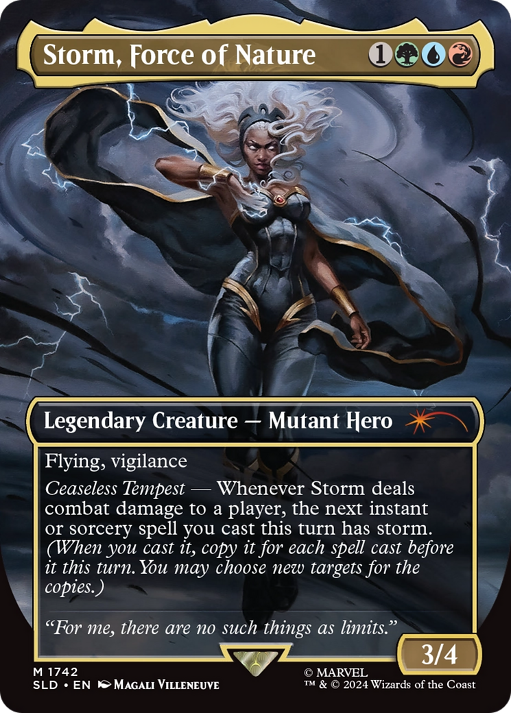 Storm, Force of Nature (SLD-1742) [Secret Lair] Drop (Borderless) MTG Single Wizards of the Coast