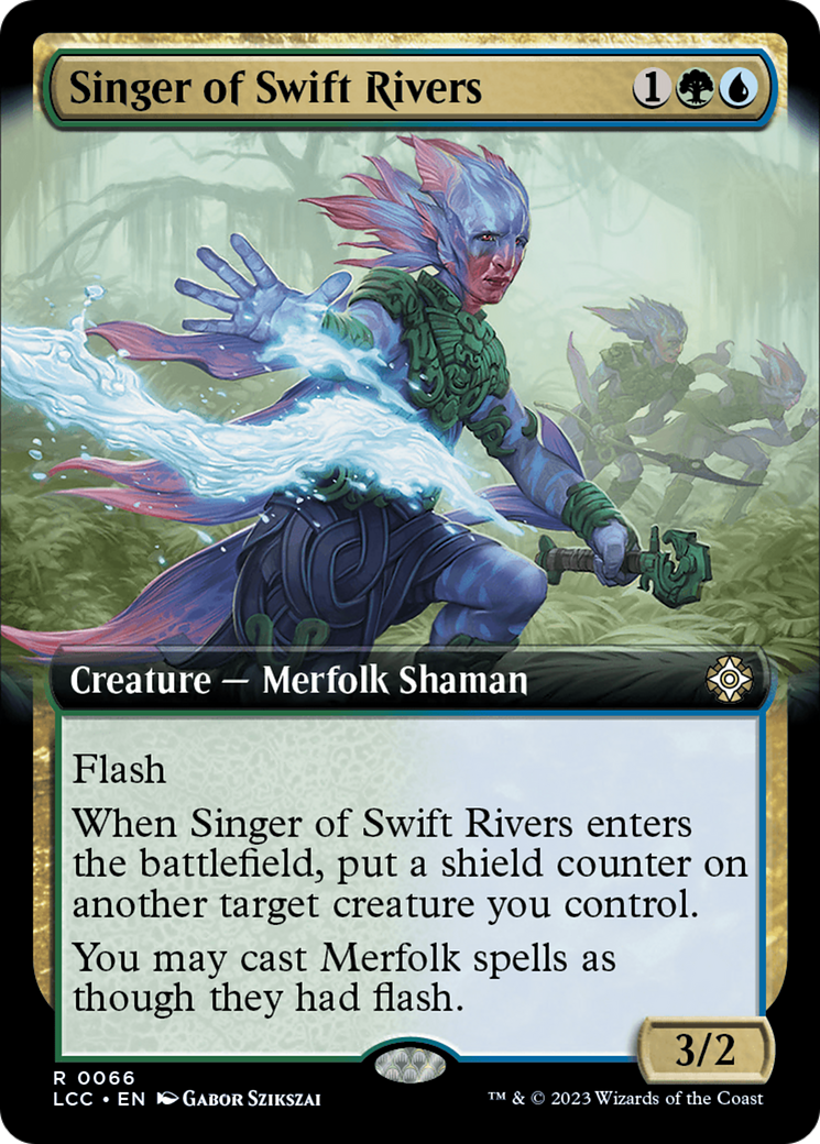 Singer of Swift Rivers (LCC-066) [The Lost Caverns of Ixalan Commander] (Extended Art) MTG Single Wizards of the Coast