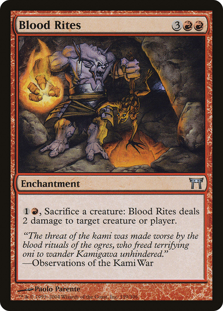 Blood Rites (CHK-159) [Champions of Kamigawa] Foil MTG Single Wizards of the Coast