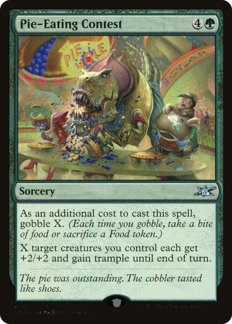 Pie-Eating Contest (Galaxy Foil) (UNF-437) [Unfinity] Foil MTG Single Wizards of the Coast