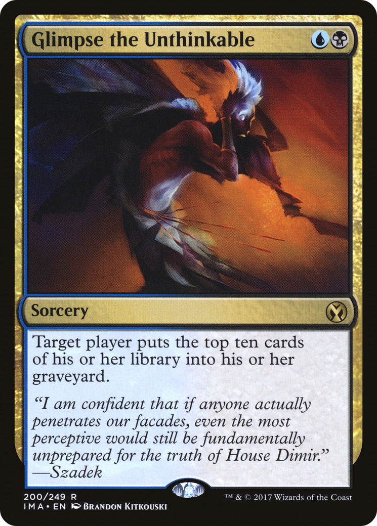 Glimpse the Unthinkable (IMA-200) [Iconic Masters] MTG Single Wizards of the Coast