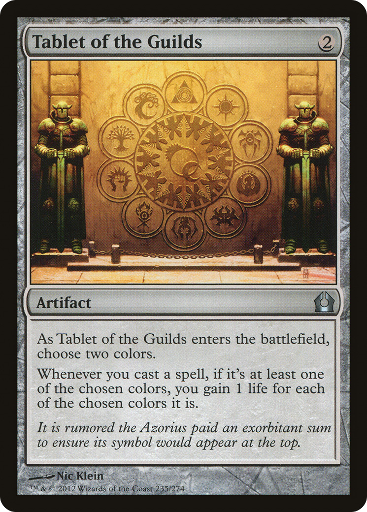 Tablet of the Guilds (RTR-235) [Return to Ravnica] Foil MTG Single Wizards of the Coast