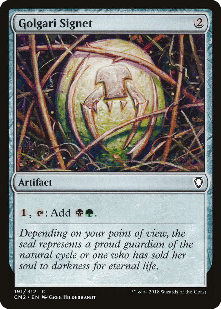 Golgari Signet (191) (CM2-191) [Commander Anthology Volume II] MTG Single Wizards of the Coast