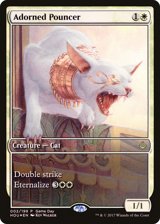 Adorned Pouncer (GAME-002) [Hour of Devastation Promos] Foil MTG Single Wizards of the Coast