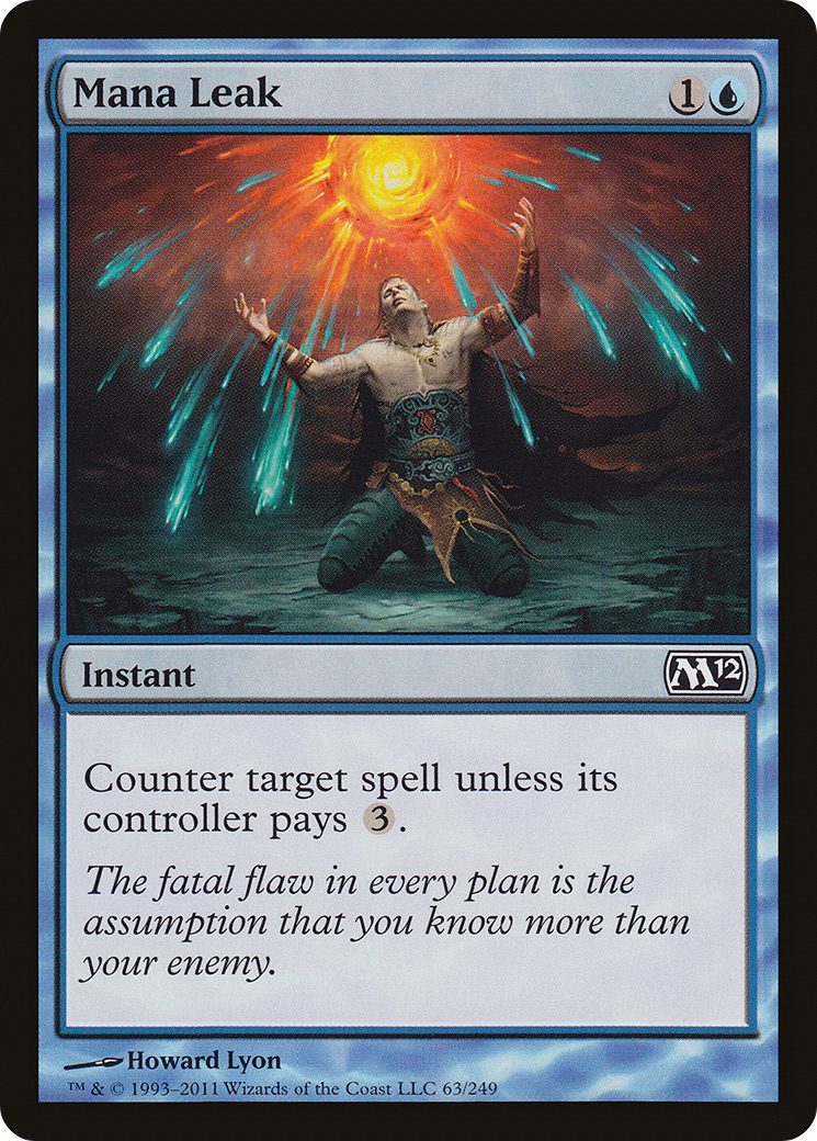 Mana Leak (M12-063) [Magic 2012] Foil MTG Single Wizards of the Coast