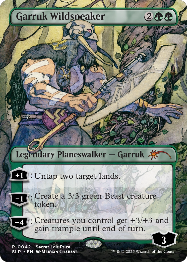 Garruk Wildspeaker (SLP-042) [Secret Lair] Showdown MTG Single Wizards of the Coast