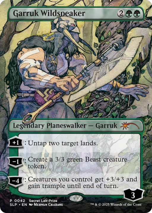 Garruk Wildspeaker (SLP-042) [Secret Lair] Showdown MTG Single Wizards of the Coast