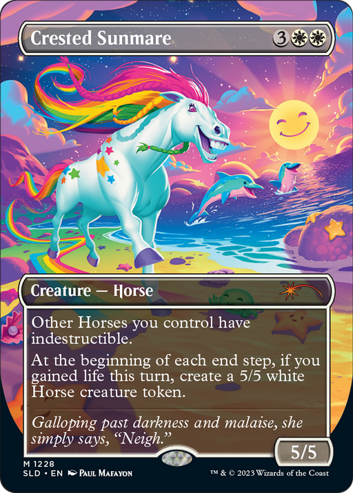 Crested Sunmare (SLD-1228) [Secret Lair] Drop (Borderless) MTG Single Wizards of the Coast