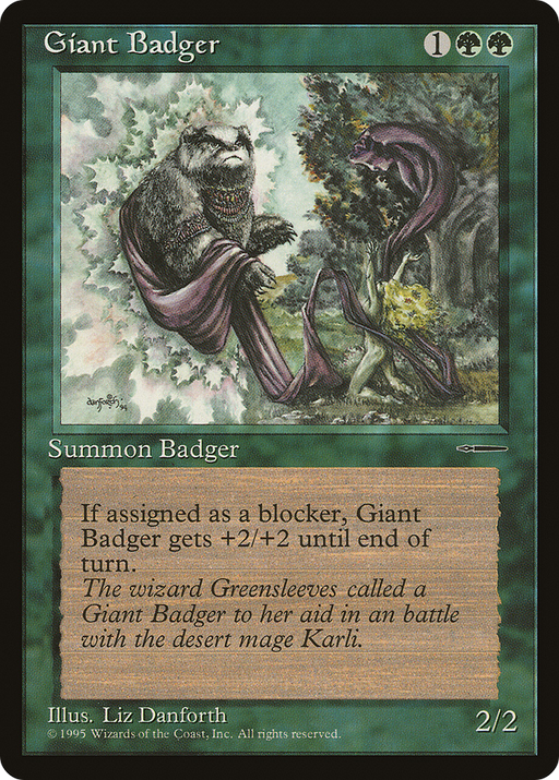 Giant Badger (MEDIA-) [Misc] HarperPrism Book Promos MTG Single Wizards of the Coast