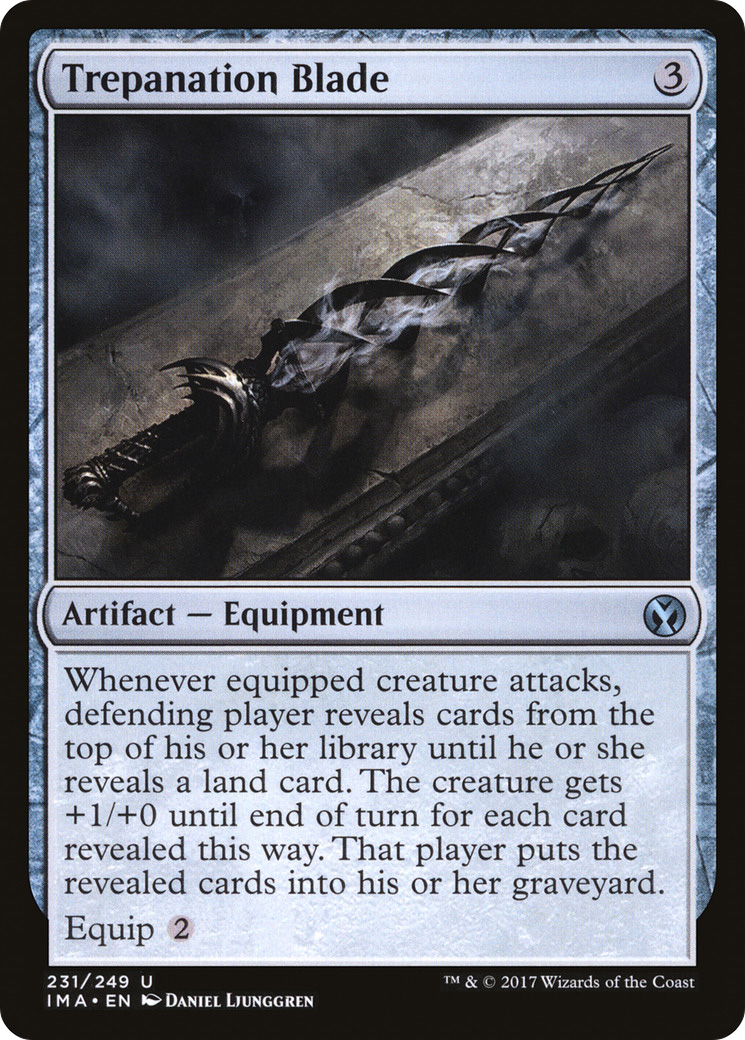 Trepanation Blade (IMA-231) [Iconic Masters] MTG Single Wizards of the Coast
