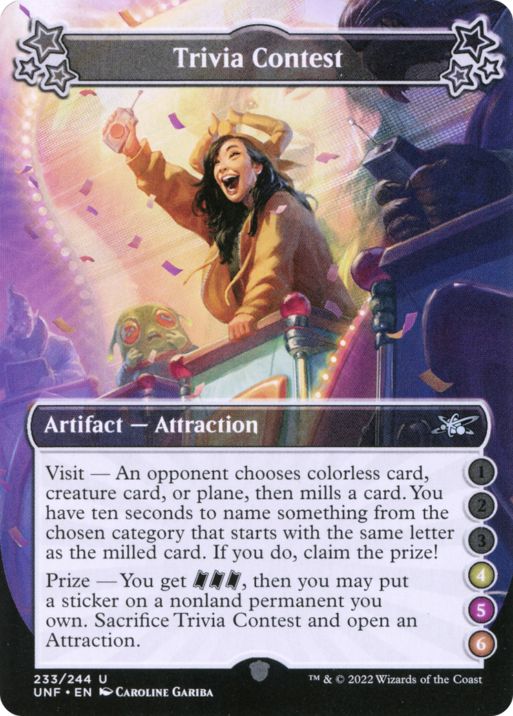 Trivia Contest (UNF-233F) [Unfinity] MTG Single Wizards of the Coast