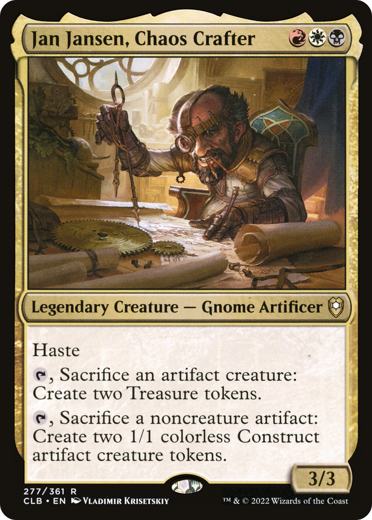 Jan Jansen, Chaos Crafter (CLB-277) [Commander Legends: Battle for Baldur's Gate] Foil MTG Single Wizards of the Coast