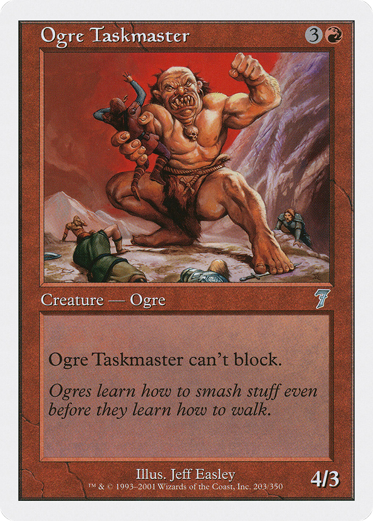 Ogre Taskmaster (7ED-203) [7th Edition] MTG Single Wizards of the Coast