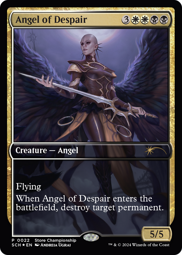 Angel of Despair (GAME-022) [Misc] Store Championships Foil MTG Single Wizards of the Coast