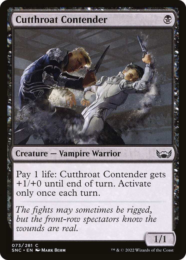 Cutthroat Contender (SNC-073) [Streets of New Capenna] Foil MTG Single Wizards of the Coast