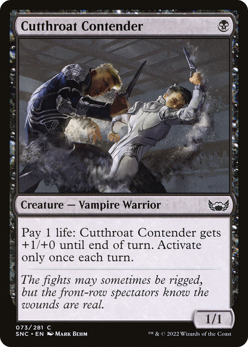 Cutthroat Contender (SNC-073) [Streets of New Capenna] Foil MTG Single Wizards of the Coast