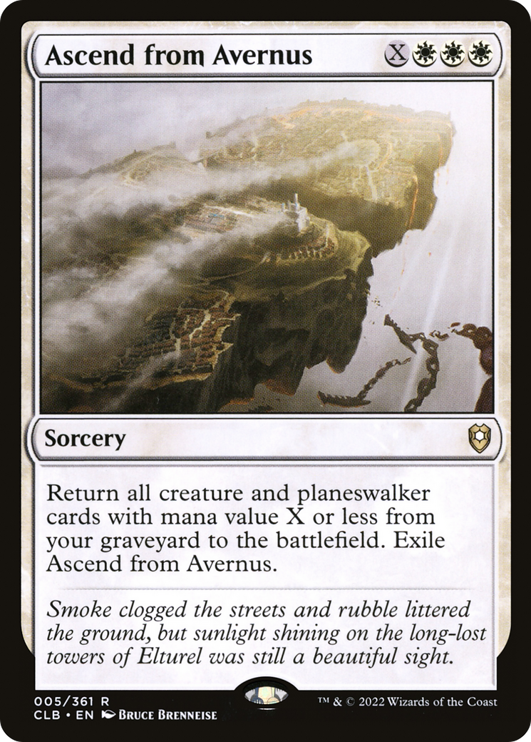 Ascend from Avernus (CLB-005) [Commander Legends: Battle for Baldur's Gate] MTG Single Wizards of the Coast
