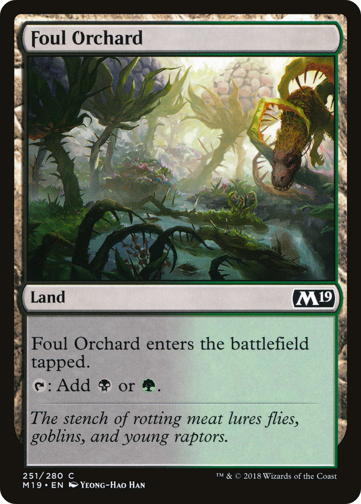 Foul Orchard (M19-251) [Core Set 2019] Foil MTG Single Wizards of the Coast