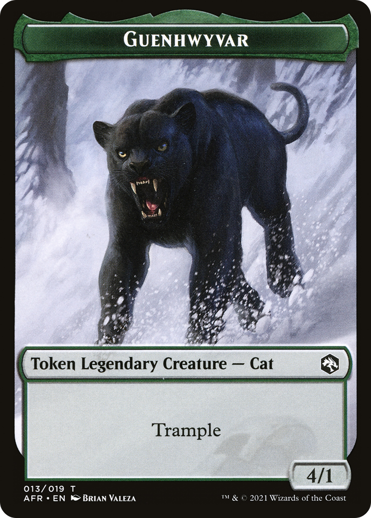 Guenhwyvar Token [Dungeons & Dragons: Adventures in the Forgotten Realms Tokens] MTG Single Magic: The Gathering