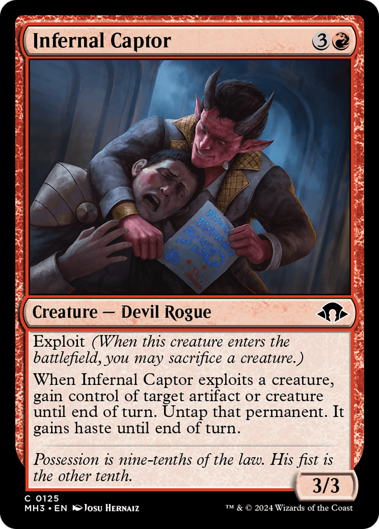 Infernal Captor (MH3-125) [Modern Horizons 3] Foil MTG Single Modern Horizons 3