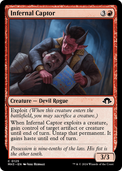 Infernal Captor (MH3-125) [Modern Horizons 3] Foil MTG Single Modern Horizons 3