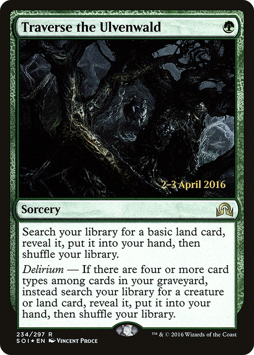 Traverse the Ulvenwald (PRE-234) [Shadows over Innistrad Promos] Foil MTG Single Wizards of the Coast