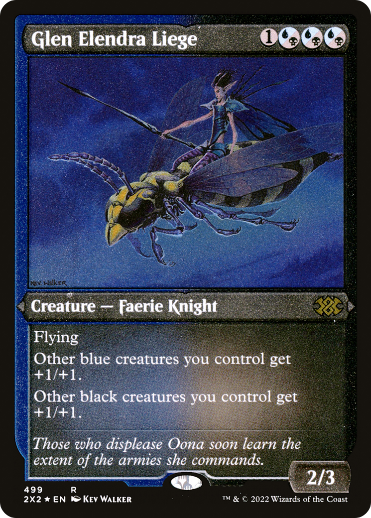 Glen Elendra Liege (Foil Etched) (2X2-499) [Double Masters 2022] Foil MTG Single Wizards of the Coast