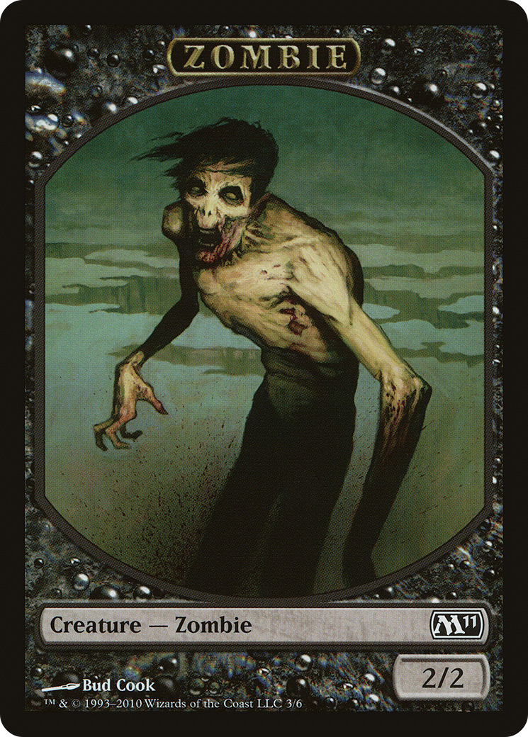 Zombie Token (M11-003) [Tokens] Magic 2011 Tokens MTG Single Wizards of the Coast