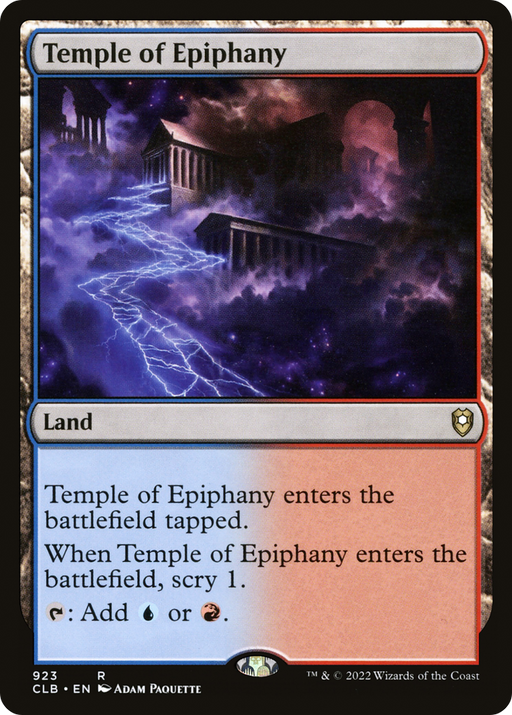Temple of Epiphany (CLB-923) [Commander Legends: Battle for Baldur's Gate] MTG Single Wizards of the Coast