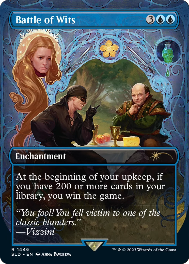 Battle of Wits (SLD-1446) [Secret Lair] Drop (Borderless) Foil MTG Single Wizards of the Coast