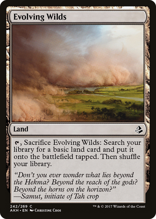 Evolving Wilds (AKH-242) [Amonkhet] MTG Single Wizards of the Coast