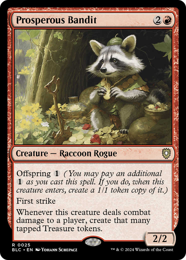 Prosperous Bandit (BLC-025) [Bloomburrow Commander] MTG Single Wizards of the Coast