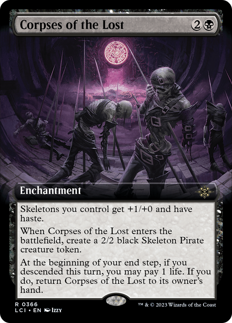 Corpses of the Lost (LCI-366) [The Lost Caverns of Ixalan] (Extended Art) MTG Single Wizards of the Coast
