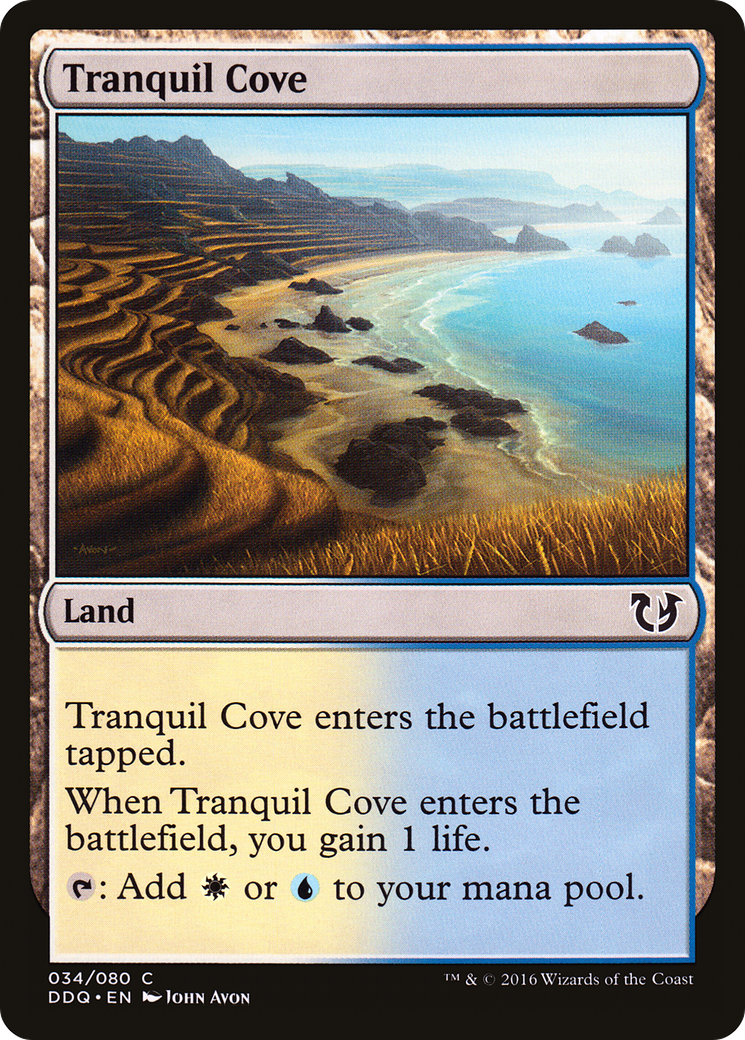 Tranquil Cove (DDQ-034) [Misc] Duel Decks: Blessed vs. Cursed MTG Single Wizards of the Coast