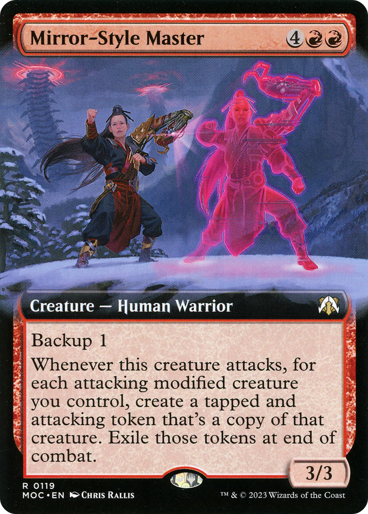 Mirror-Style Master (MOC-119) [March of the Machine Commander] (Extended Art) Foil MTG Single Wizards of the Coast
