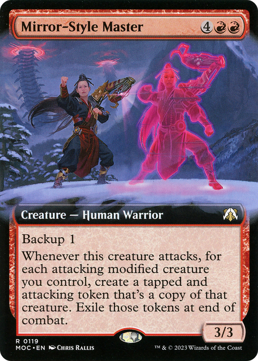Mirror-Style Master (MOC-119) [March of the Machine Commander] (Extended Art) Foil MTG Single Wizards of the Coast