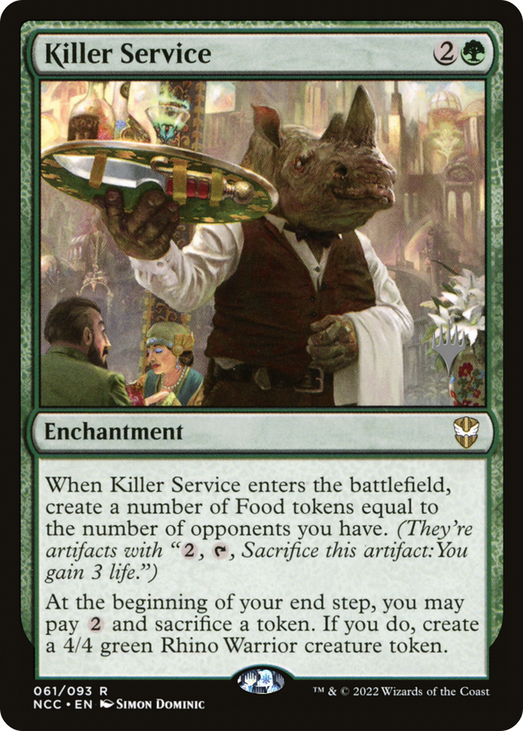 Killer Service (PPSNC-61P) [New Capenna Commander Promos] Foil MTG Single Wizards of the Coast