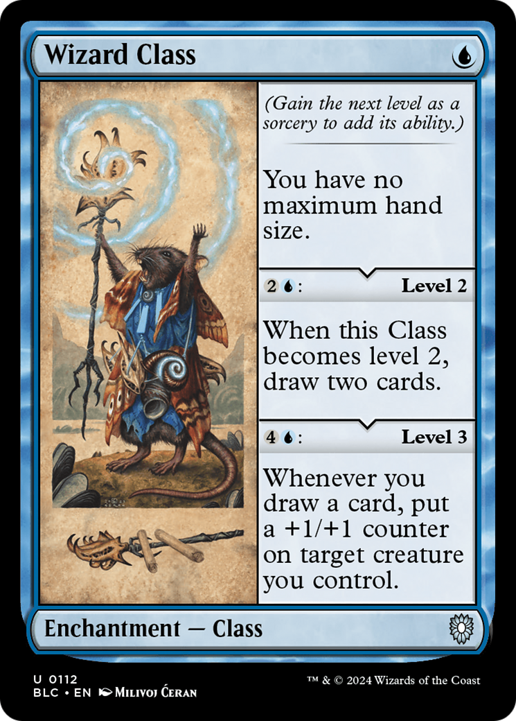 Wizard Class (BLC-112) [Bloomburrow Commander] MTG Single Wizards of the Coast