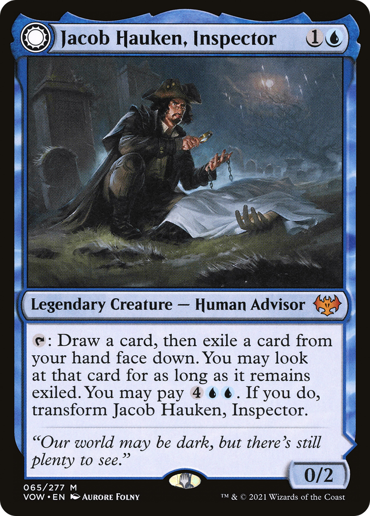 Jacob Hauken, Inspector // Hauken's Insight [Innistrad: Crimson Vow] MTG Single Magic: The Gathering