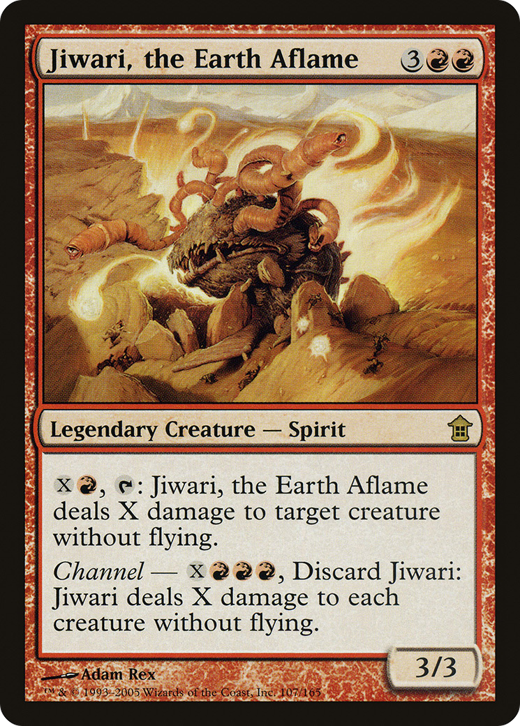 Jiwari, the Earth Aflame (SOK-107) [Saviors of Kamigawa] MTG Single Wizards of the Coast