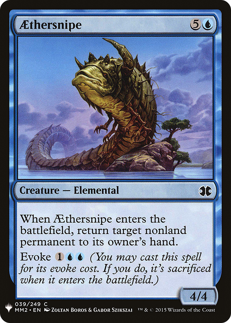 Aethersnipe (LIST-MM2-39) [Mystery Booster] The List MTG Single Wizards of the Coast