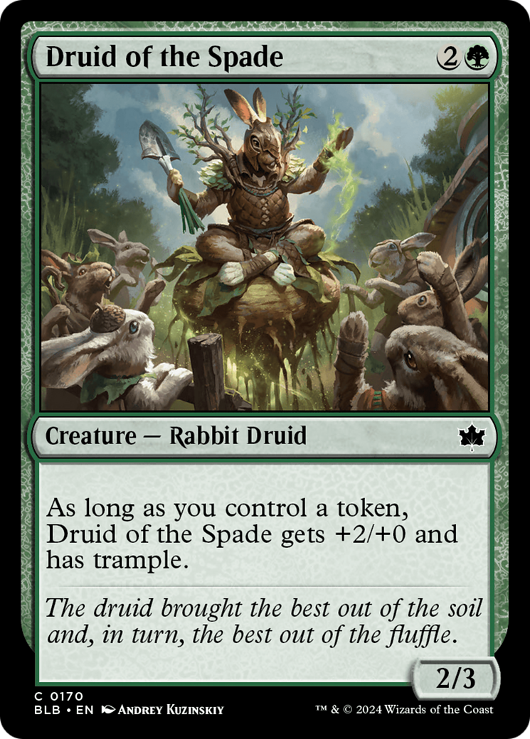 Druid of the Spade (BLB-170) [Bloomburrow] Foil MTG Single Wizards of the Coast