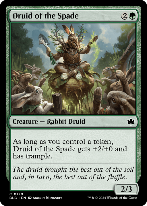 Druid of the Spade (BLB-170) [Bloomburrow] MTG Single Wizards of the Coast